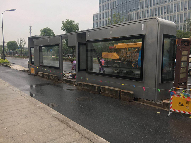 浙江(jiāng)杭州候車亭安裝